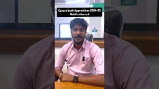 Canara bank Apprentices 202425 Notification out [upl. by Bekha264]