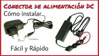 CÓMO INSTALAR UN CONECTOR DE ALIMENTACIÓN DC [upl. by Jerrome]