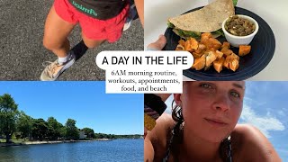 A SUMMER DAY IN THE LIFE VLOG  6AM morning routine workouts appointments and a solo beach day [upl. by Cassondra358]