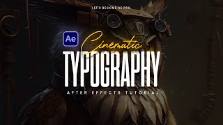 PRO Typography Text Animation in After Effects  Full Tutorial [upl. by Kelam]