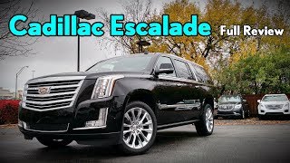 2018 Cadillac Escalade ESV Full Review  Platinum Premium Luxury amp Luxury [upl. by Retsev]