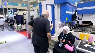 Primapress show electric press brake cnc panel bender in Canton fair [upl. by Debbee697]