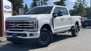 2024 Ford F350 Platinum  Lined Box Moonroof Nav Review  Island Ford Review  Island Ford [upl. by Karon]