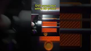 DVD screen with a 3D printer shorts 3dprinting dvd [upl. by Vere296]