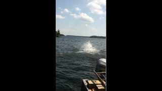 Muskoka  Lake Rosseau  Cliff Jump 3035 ft [upl. by Carl]