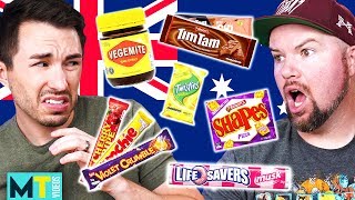 Americans Try Australian Snacks for the First Time [upl. by Ursi]