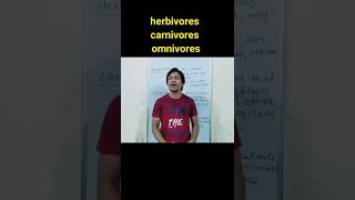 Herbivoers carnivores omnivores herbivores omnivores shorts [upl. by Hsreh]