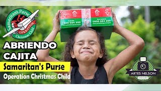 Abriendo cajita de Samaritans Purse  Operation Christmas Child  ARTES NELSON ✎ [upl. by Gnahc]