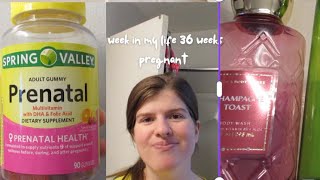 week in my life at 36 weeks pregnant [upl. by Eelarac]