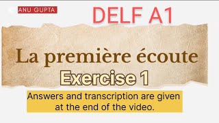 delf a1 listening  french listening practice a1  compréhension de lorale frenchlisteningpractice [upl. by Dyoll961]