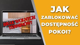 Jak zablokować dostępność pokoi  NFHotel [upl. by Nos]