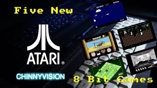 ChinnyVision  Ep 276  Five NEW Atari 8 Bit Games [upl. by Ymmij739]