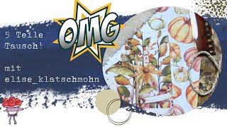 5 TEILE TAUSCH  CHALLENGE ❤️ MIT SONJA eliseklatschmohn auf INSTAGRAM❤️ BOLLENHUT ART ❤️ [upl. by Ludovico]