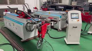 38CNC 3A1S wheelbarrow cnc pipe bending machine mandrel tube bender machine [upl. by Karlee]