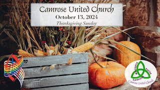 Camrose United Church Worship for October 13 2024 [upl. by Nylacaj]