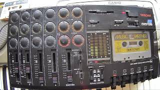 BONTEMPI MUSIC PARTNER Cassete 2 SIDE A  on TASCAM Porta 05 Multitrack Cassette Recorder [upl. by Finbur909]