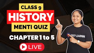 Class 9 History  Chapter 1 to 5  Menti Quiz  Nilima Roy [upl. by Hola]