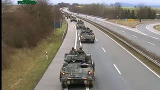 Marsch auf der Autobahn Turm 12 Uhr US Cavlary im Frühjahr 2002 [upl. by Ribaudo419]