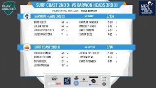 Surf Coast 2nd XI v Barwon Heads 3rd XI [upl. by Amargo]