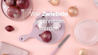 Zwiebel richtig schneiden Zwiebelringe Würfel Scheiben Schälen  Kochtipps von Lidl Österreich [upl. by Cerelia4]