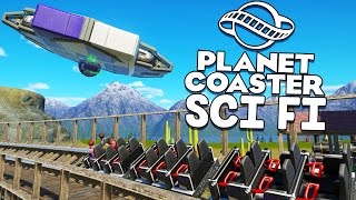 Planet Coaster Gameplay  Wooden Coaster Alien Attack  Lets Play Planet Coaster Part 14 [upl. by Ilrebmyk]