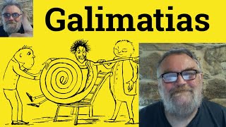 😎 Galimatias Meaning  Galimatias Defined  Galimatias Definition  Galimatias Examples  Galimatias [upl. by Anatol811]