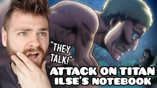 TALKING TITANS  ATTACK ON TITAN Ilses Notebook  Non Anime Fan  REACTION [upl. by Jammal]