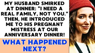 My Husband I Need a Real Family Not You  Then He Introduced Me to His Pregnant Mistress [upl. by Diego]