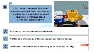 Examen théorique Saaq Québec 2023  Sécurité routière au Canada Permis de conduire Quebec test 3 [upl. by Notluf22]