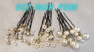 STYLISH HAIR PINS  DIY HAIR ACCESSORIES AT HOME  MAKE HAIR PINS AT HOME [upl. by Friedrick]