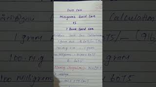 Milligrams vs 1gram gold coin calculation which one is best savings grt gold trending grtgold [upl. by Anoniw]