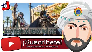 🐪👲🏻 RECIBIMIENTO del HERALDO REAL en HUELVA 2022 🥁 AM Santa Cruz 🎺 4K 📹 [upl. by Eyahsal839]