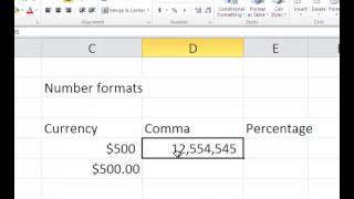 How to use Excel  Excel Number Format Video  Microsoft Excel Tutorials [upl. by Atinaujnas]