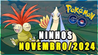 Ninhos Pokemon GO Novembro 2024 Atualizados [upl. by Atnuhs]