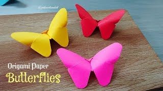 How to make Origami paper butterflies  Easy craft  DIY crafts [upl. by Kristel]