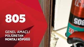 Akfix 805 Genel Amaçlı Poliüretan Montaj Köpüğü [upl. by Immak]