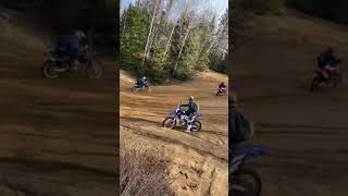 CRF450L vs DRZ400  hillclimb race [upl. by Ahsienaj]