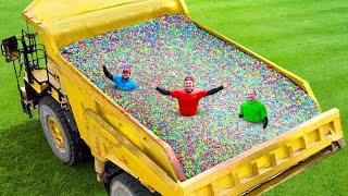 I Filled My Dump Truck With Orbeez [upl. by Gillan]