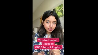 Unseen Passages Tips and Tricks  CBSE Class 10 English  Term 2  Shubham Pathak [upl. by Cairistiona]