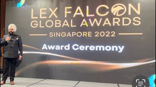 Lex Falcon Global Awards Singapore 2022 I 24112022 I Emerging Law Firm of the year I LEGALEYE [upl. by Astraea]