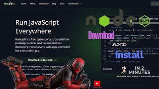 How to download and install nodejs in 2 min 🚀nodejs download coder [upl. by Orferd747]