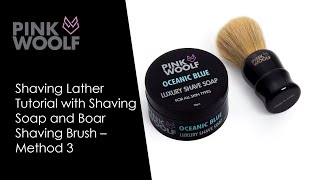 Shaving Soap Lather Tutorial  How to Make Rich Thick Shaving Lather with Boar Shaving Brush [upl. by Anihta]