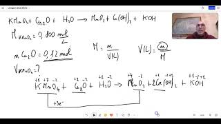 Esercizio n 5 soluzione di un esercizio sulle reazioni redox e sui rapporti stechiometrici [upl. by Lenno]