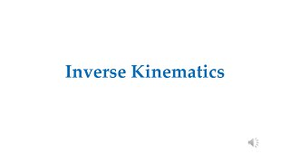 Inverse Kinematics of a Robotic Manipulator [upl. by Aerbua]