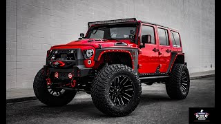 Custom Jeep Wrangler Unlimited Red Armor Demon Edition [upl. by Abeu974]