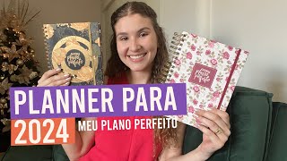 PLANNER PARA 2024  MEU PLANO PERFEITO O QUE MUDOU [upl. by Amaso]