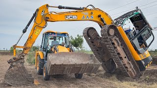 JCB 3DX Unloading from Truck and Pipeline dig Installation and backfilling  Jcb video [upl. by Penelopa]