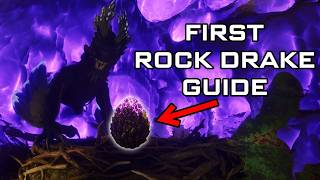 How to Collect Hatch and Raise Your First Rock Drake  ARK Survival Ascended [upl. by Isahella]