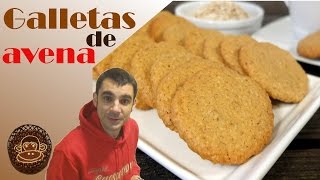 GALLETAS de AVENA 😍😋 RECETA SANA Fácil SALUDABLE y RÁPIDA Receta  230 [upl. by Sion]