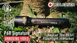 Ledlenser P6R Signature Flashlight Unboxing Video LED Lenser Ledlenser Malaysia Torch Core Work [upl. by Nrubua488]